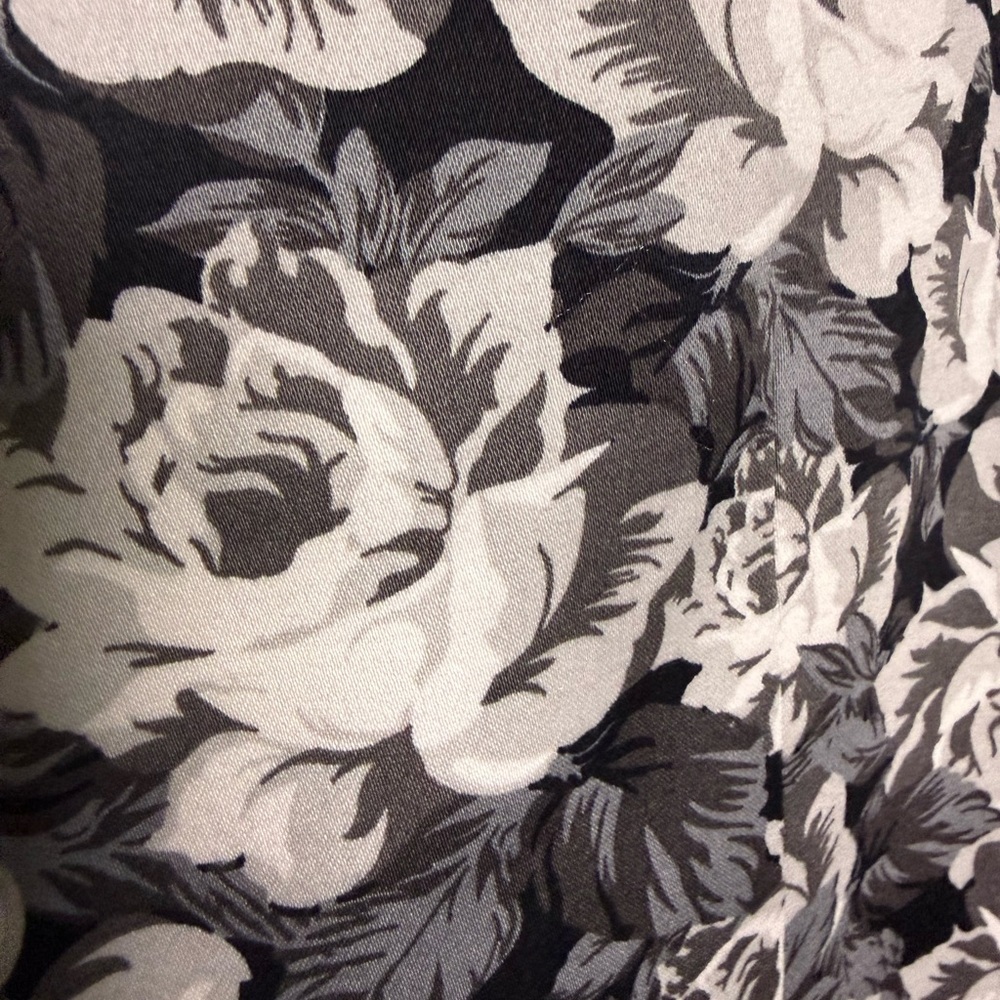 JF J Ferrar Black White Floral Slim Fit Blazer Jacket Size 46R Modern Statement - Picture 6 of 8